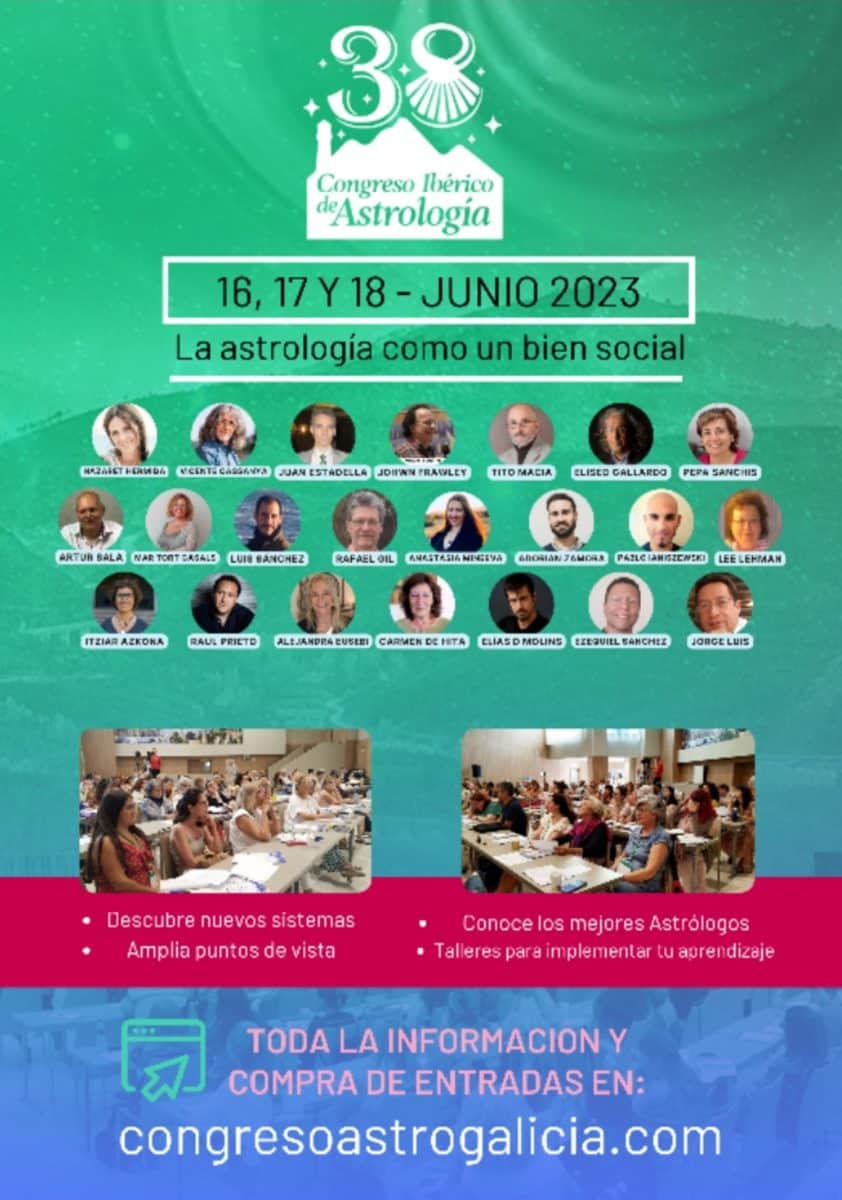 Congreso Astrológico de España, Galicia 2023, ponentes.